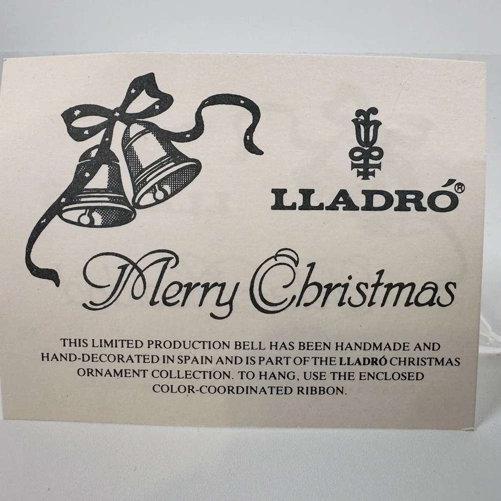 VTG Lladro 1990 Christmas Ornament 5730 Bola Navidad Mate Porcelain Santa w/ Box